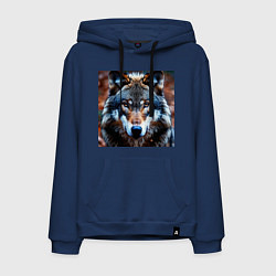 Мужская толстовка-худи Взгляд серого волка