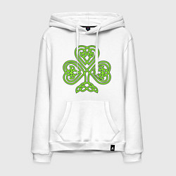 Мужская толстовка-худи Кельтский клевер
