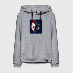 Мужская толстовка-худи Санта Клаус спешит поздравить