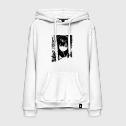 Мужская толстовка-худи Девушка с блеклым взглядом