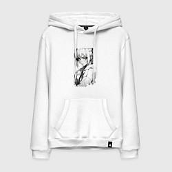 Мужская толстовка-худи Девушка с блекло-желтыми глазами