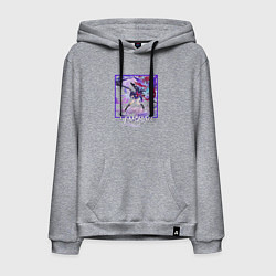 Толстовка-худи хлопковая мужская Зеле, цвет: меланж