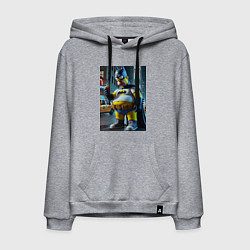 Мужская толстовка-худи Бэтсимпсон купил в фастфуде картофель фри