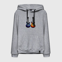 Мужская толстовка-худи Яркие гитары