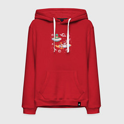 Мужская толстовка-худи Гонка в космосе