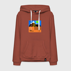 Мужская толстовка-худи Ночные горы