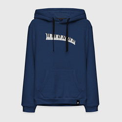 Мужская толстовка-худи Пианино клавиши волна