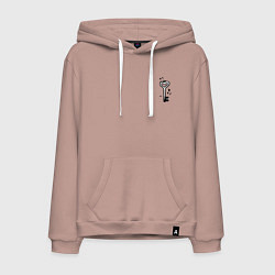 Мужская толстовка-худи Ключ от сердца пара для замка