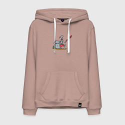 Мужская толстовка-худи Селфи скелетик