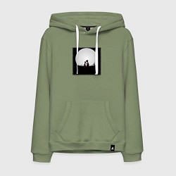 Мужская толстовка-худи Любовь и луна