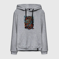 Мужская толстовка-худи Драконы в стиле татуировки ирезуми