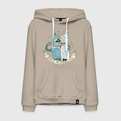 Мужская толстовка-худи Bander and Rick - space alcoholics