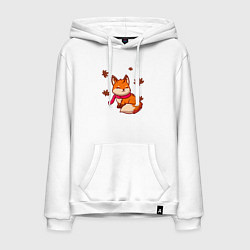 Мужская толстовка-худи Осенняя лисичка