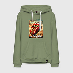 Мужская толстовка-худи Rolling Stones - logo transformation