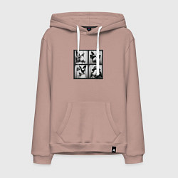 Мужская толстовка-худи Кролик в фотобудке