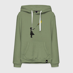 Мужская толстовка-худи Девочка и банан