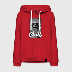 Мужская толстовка-худи Sloth - chill - настроение у ленивца чилить в отпу