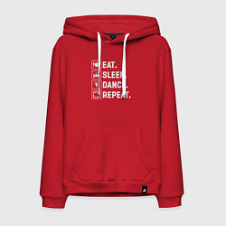 Мужская толстовка-худи Есть спать танцевать повторять