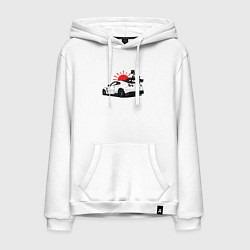 Мужская толстовка-худи Авто и иероглифы