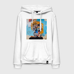 Мужская толстовка-худи Яркий афро граффити череп