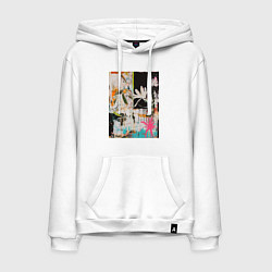 Мужская толстовка-худи Тропическая абстрактная картина