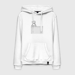 Мужская толстовка-худи Одинокий робот