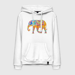 Мужская толстовка-худи Батик слон индийский