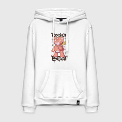 Мужская толстовка-худи Медведь рокер