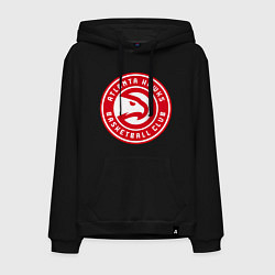 Толстовка-худи хлопковая мужская Атланта Хокс НБА, цвет: черный