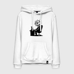 Мужская толстовка-худи Офисный планктон как есть