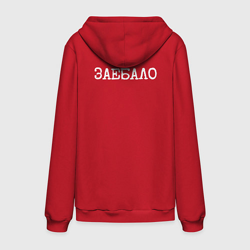 Мужская толстовка-худи Мат: заколупало / Красный – фото 2