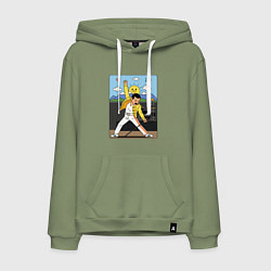 Мужская толстовка-худи Фредди Меркьюри мультяшный стиль