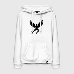 Мужская толстовка-худи Крылатый воин с мечами
