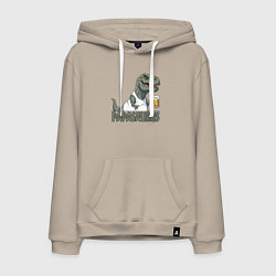 Мужская толстовка-худи Папазавр с куржкой - для пары арт 3976795