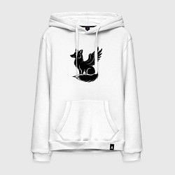 Мужская толстовка-худи Крылатый песец