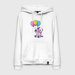 Мужская толстовка-худи Коровка с шариками