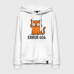 Мужская толстовка-худи Кот ошибки 404