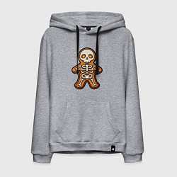 Мужская толстовка-худи Скелет печеньки