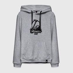 Мужская толстовка-худи День шахтера шлем и кирка