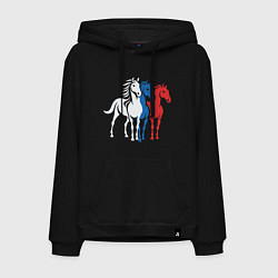 Мужская толстовка-худи 3 коня