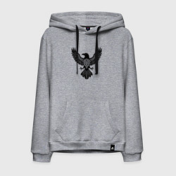 Мужская толстовка-худи Ворон символ - оберег в кельтском стиле