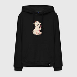 Мужская толстовка-худи Медвежонок с конфетой