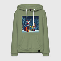 Мужская толстовка-худи Дед Морозио и Принцесса Снегурочка: вперёд за звёз