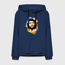 Толстовка-худи хлопковая мужская Che Guevara Art, цвет: тёмно-синий