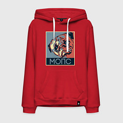 Мужская толстовка-худи Мопс