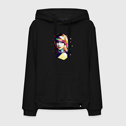 Толстовка-худи хлопковая мужская Taylor Swift Art, цвет: черный