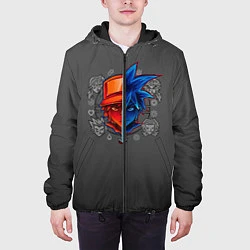 Куртка с капюшоном мужская Игроки Покемонов, цвет: 3D-черный — фото 2