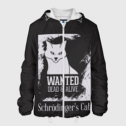 Куртка с капюшоном мужская Wanted Cat, цвет: 3D-белый