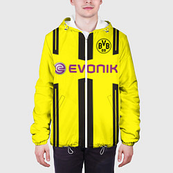 Куртка с капюшоном мужская BVB FC: Evonik, цвет: 3D-белый — фото 2