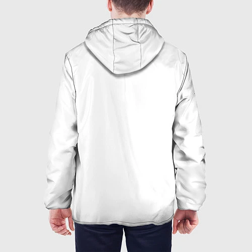 Мужская куртка Ребра / 3D-Белый – фото 4